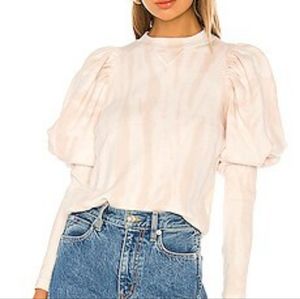 Ulla Johnson Philo Pullover Sweater in Rose Tie Dye